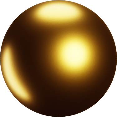 3D Gold Sphere Illustration